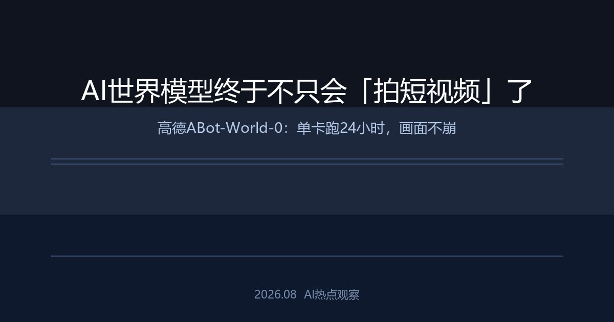 AI世界模型