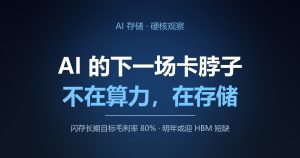 AI 的下一场卡脖子，不在算力，在存储