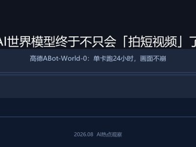 AI世界模型终于不只会「拍短视频」了