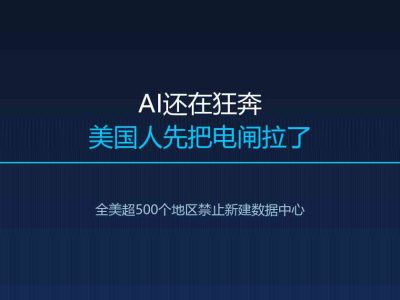 AI还在狂奔，美国人先把电闸拉了