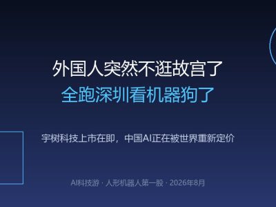 外国人突然不逛故宫了，全跑深圳看机器狗了