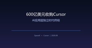 600亿美元买下Cursor：AI应用层独立时代终结