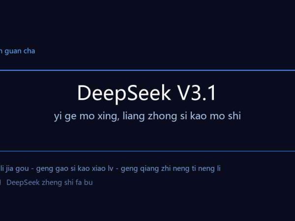 DeepSeek V3.1 来了：一个模型，两种脑子