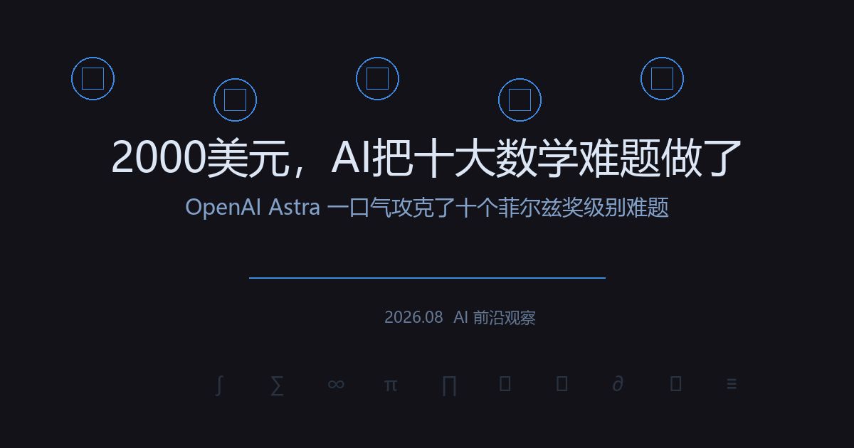 配图：AI与数学难题