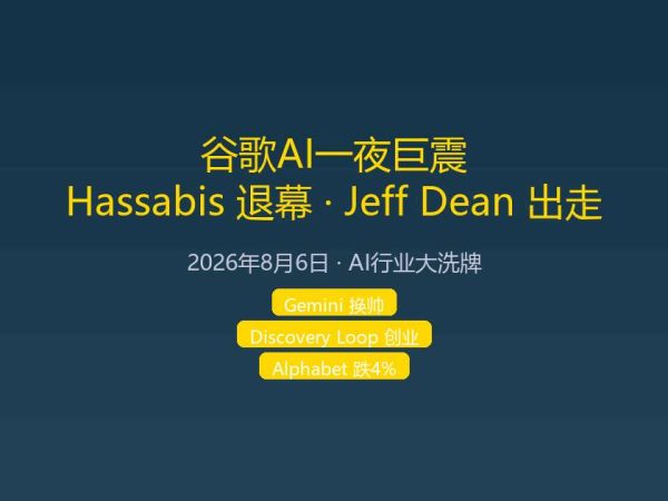 谷歌AI一夜巨震：哈萨比斯退居幕后，Jeff Dean出走创业