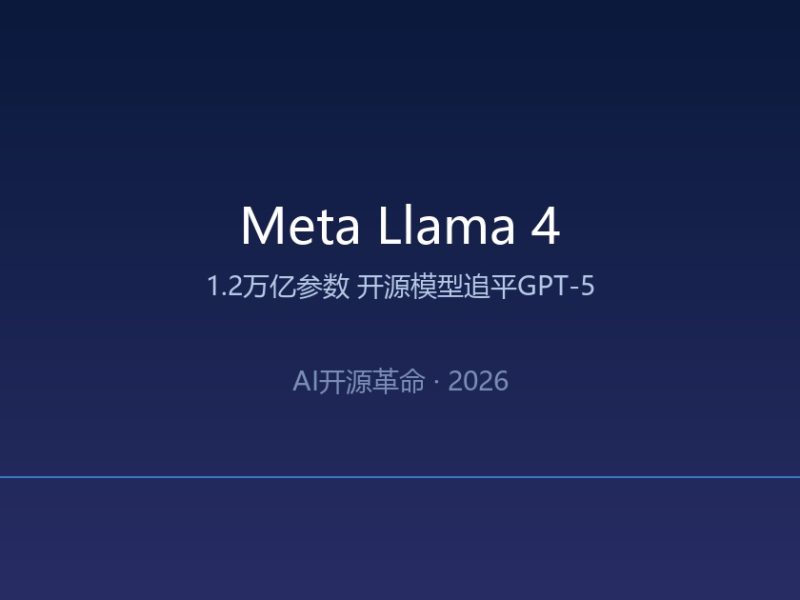 开源AI掀桌子了：Meta用1.2万亿参数把GPT-5逼到墙角