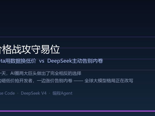 同一天，Meta猛砸低价，DeepSeek主动涨价：全球大模型价格战攻守易位