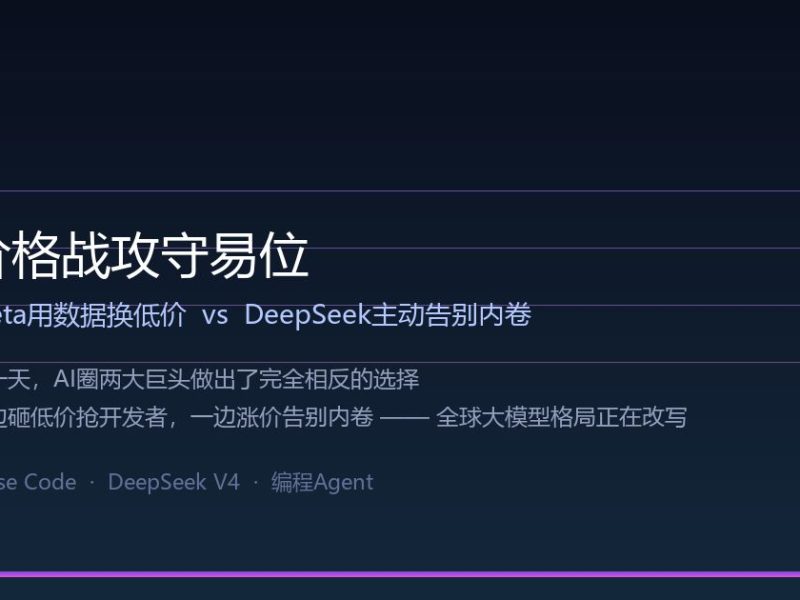 同一天，Meta猛砸低价，DeepSeek主动涨价：全球大模型价格战攻守易位