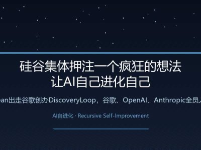 硅谷集体押注一个疯狂的想法：让AI自己进化自己