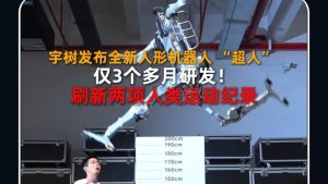 0.85米的腿，跳2米高：宇树3个月造了个“超人”