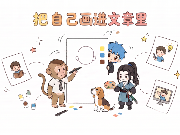 专属萌粒风格Mini IP文章插画生成