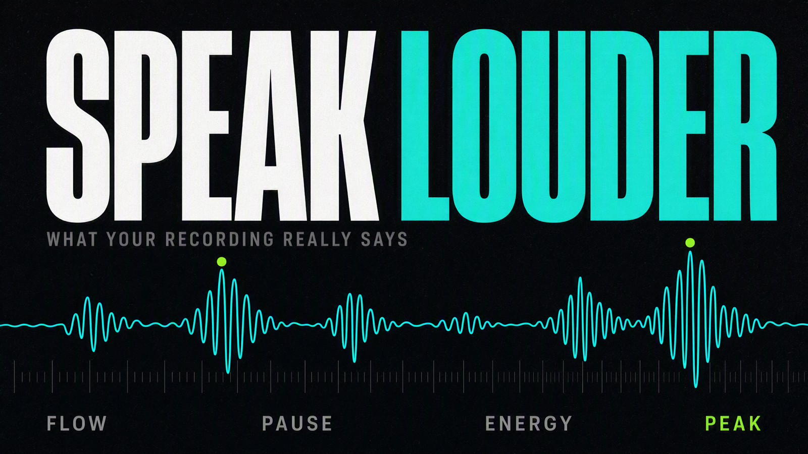 Speak Louder 单人表达客观复盘工具