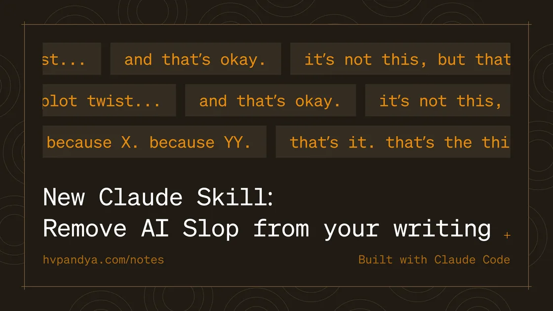 Stop Slop 去除 AI 写作味